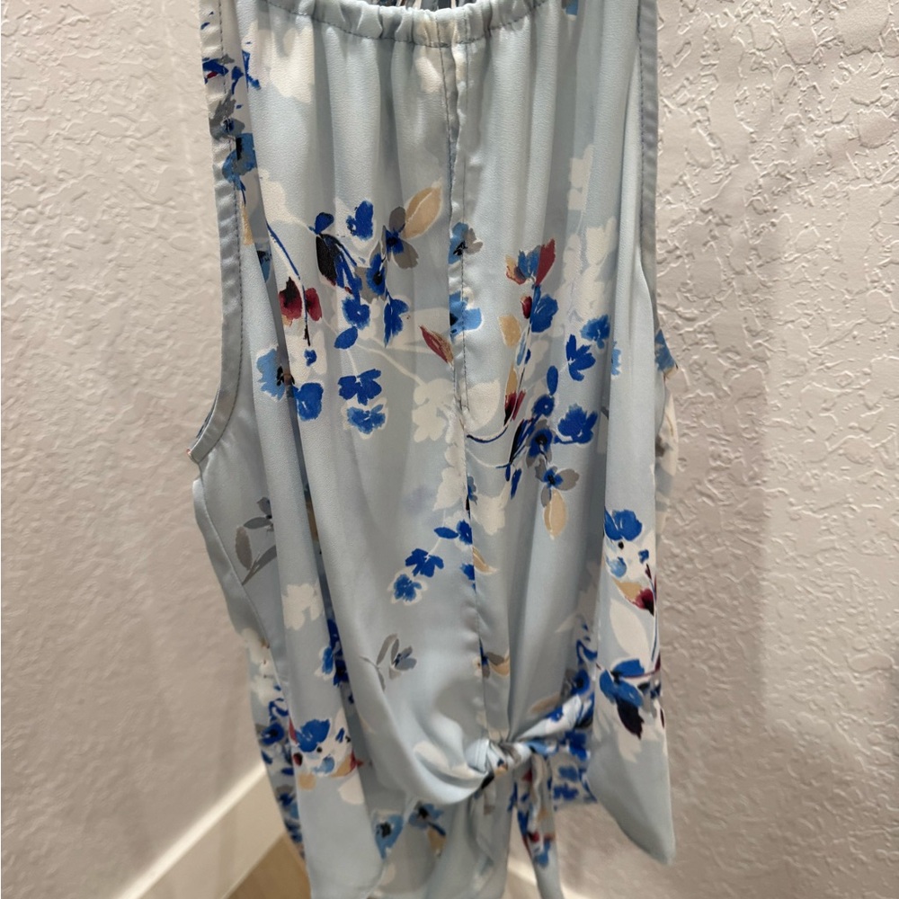 Veronica M Blue Floral Top